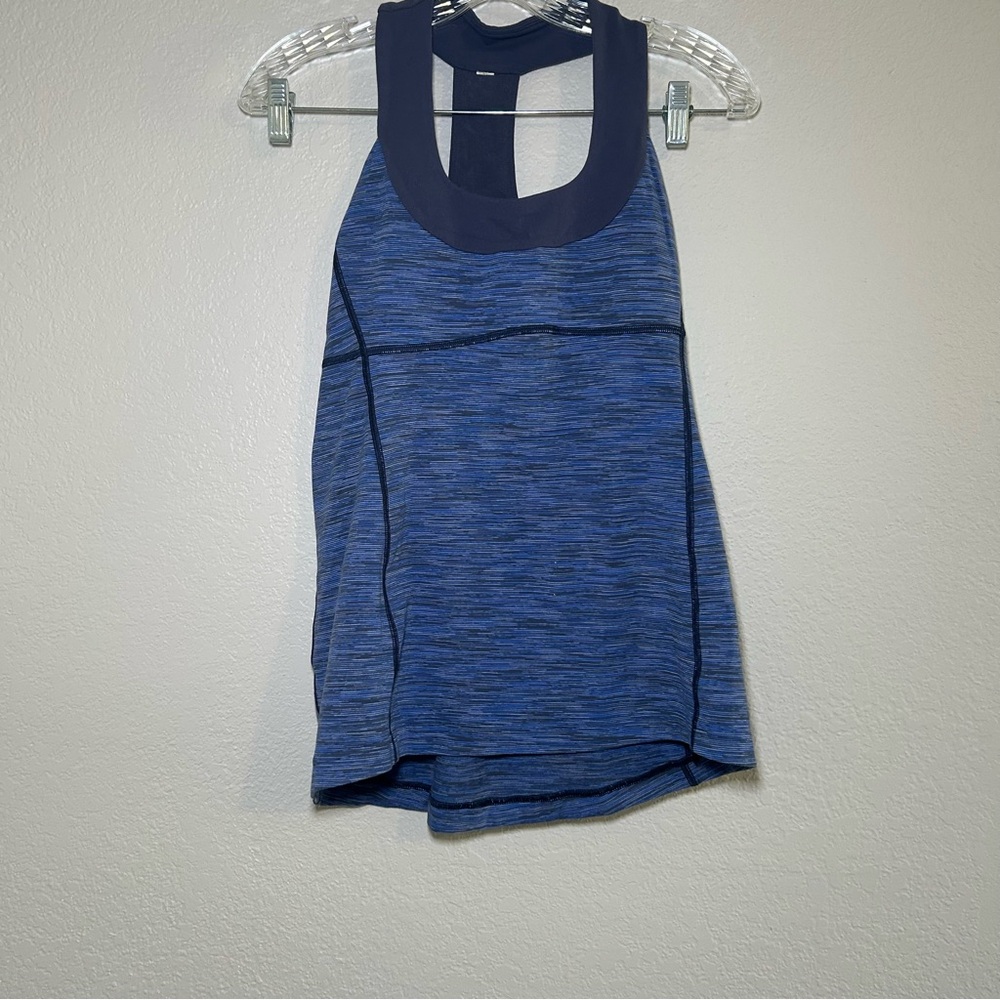 lululemon athletica Blue navy Tank Top women’s 10 active Athleisure gym workout - Picture 2 of 8